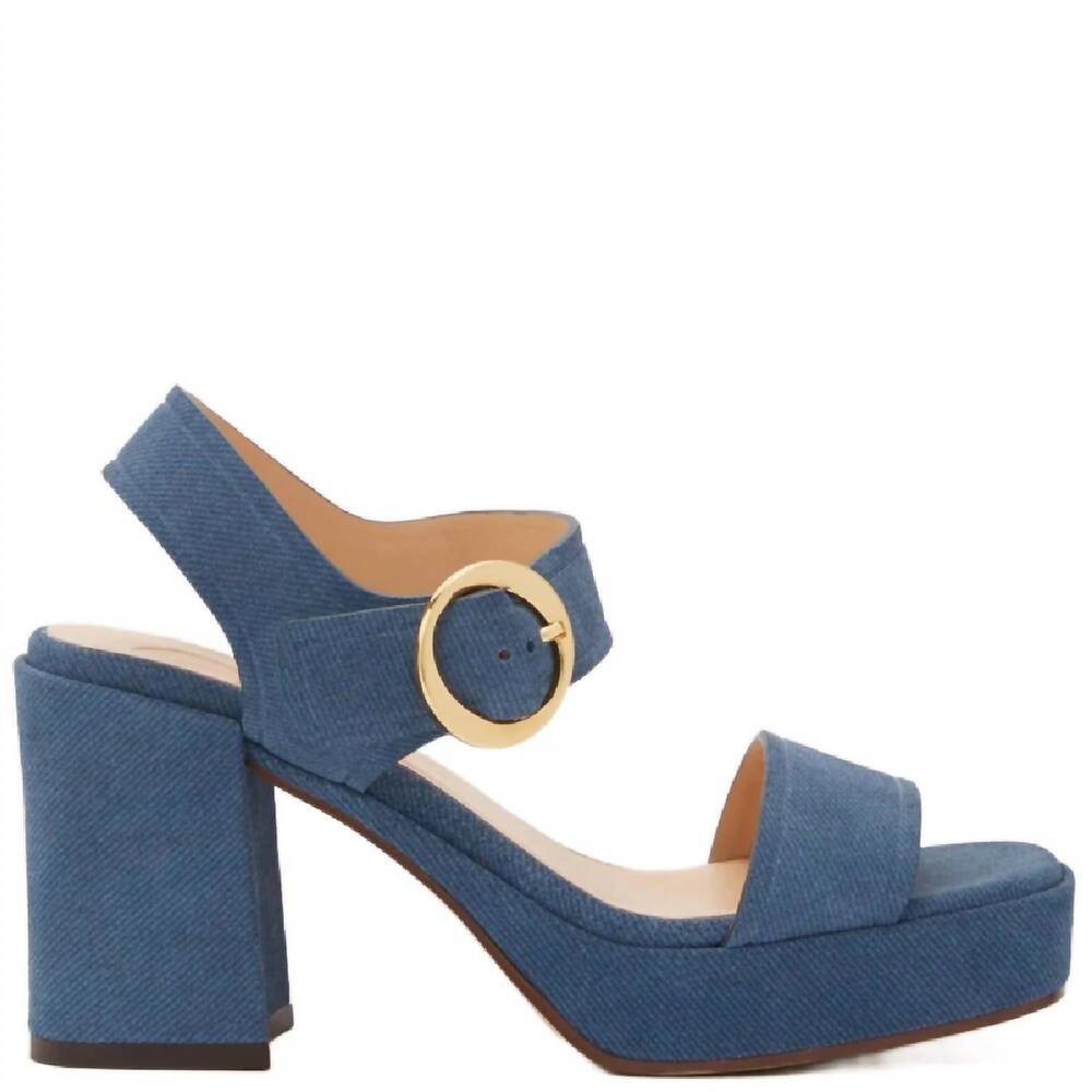NEW ODISSI women's brianne platform sandal in jeans